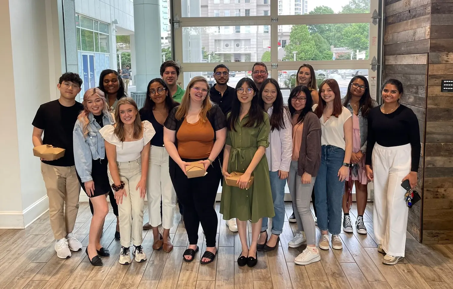 Group photo of Costar interns and employees from Summer 2022 social event